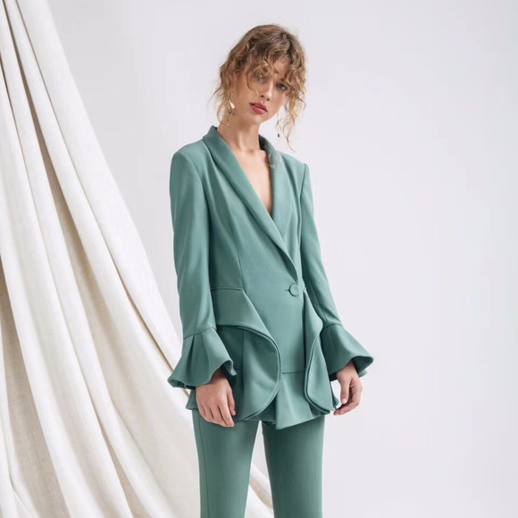 NWT C/MEO Collective Seafoam Blazer - Picture 2 of 4